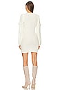view 3 of 3 Malina Deep V Neck Knit Dress in Winter White