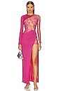 view 1 of 3 x REVOLVE Hillary Gown in Hot Pink