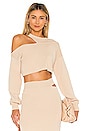 view 1 of 5 x REVOLVE Asym Cut Out Dolman Sweater in Nude