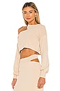 view 3 of 5 x REVOLVE Asym Cut Out Dolman Sweater in Nude