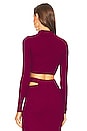 view 4 of 5 X REVOLVE Annalisa Sweater with Cutouts in Dark Raspberry