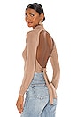 view 1 of 5 x REVOLVE Cropped Open Back Mock Neck in Taupe