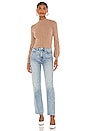 view 5 of 5 x REVOLVE Cropped Open Back Mock Neck in Taupe