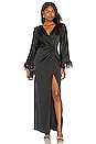 view 1 of 4 x REVOLVE Feather Trim Robe in Black