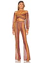 view 4 of 4 PANTALON SOLANGE in Sunset Stripe