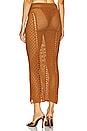 view 3 of 4 x REVOLVE Mateo Maxi Skirt in Rust