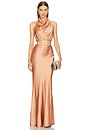 view 4 of 4 x REVOLVE Perla Maxi Skirt in Copper