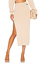 view 1 of 5 x REVOLVE Cut Out Knit Midi Skirt in Nude