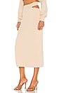 view 3 of 5 x REVOLVE Cut Out Knit Midi Skirt in Nude