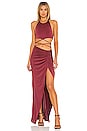 view 4 of 4 x REVOLVE Leah Maxi Skirt in Maroon