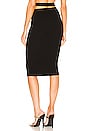 view 3 of 4 Emmaline Bandage Midi Skirt in Black