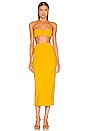 view 4 of 4 x REVOLVE Amira Midi Skirt in Citrus Yellow