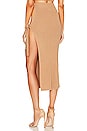 view 4 of 5 x REVOLVE Michelle Knotted Midi Skirt W Slit in Coffee