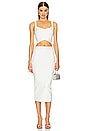 view 4 of 4 x REVOLVE Ivy Bandage Midi Skirt in White