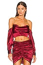 view 1 of 4 x REVOLVE Sybil Crop Top in Deep Red
