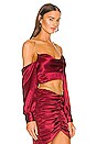 view 2 of 4 x REVOLVE Sybil Crop Top in Deep Red