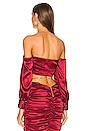 view 3 of 4 x REVOLVE Sybil Crop Top in Deep Red