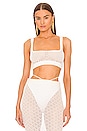view 1 of 4 Vera Cropped Knit Top in Ivory