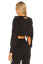 view 3 of 4 x REVOLVE Long Sleeve Cropped Ribbed Top in Black