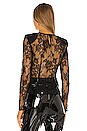 view 3 of 4 x REVOLVE Lace Power Shoulder Top in Black