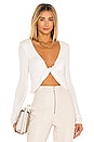 view 1 of 4 x REVOLVE Long Sleeve Twist Front Top in Ivory