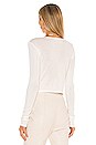 view 3 of 4 x REVOLVE Long Sleeve Twist Front Top in Ivory