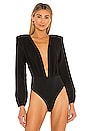 view 2 of 5 x REVOLVE Plunge Neck Bodysuit in Black