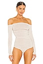 view 2 of 5 x REVOLVE Jace Off Shoulder Bodysuit in Oatmeal