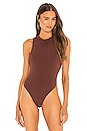 view 2 of 5 x REVOLVE Halter Neck Bodysuit in Chocolate Brown