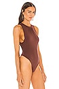 view 3 of 5 x REVOLVE Halter Neck Bodysuit in Chocolate Brown