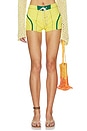 view 1 of 6 Shorts cortos in Yellow And Green