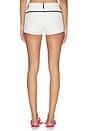 view 4 of 6 Short Shorts in White & Navy