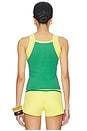 view 3 of 4 Brasil Tank Top in Green & Yellow