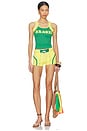 view 4 of 4 Brasil Tank Top in Green & Yellow