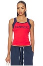view 1 of 4 TOP SIN MANGAS FRANCE in Red & Navy