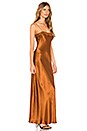 view 2 of 3 Alicante Deep Satin Dress in Bronze
