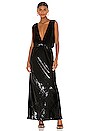 view 1 of 3 ROBE DE SOIRÉE GLAMOUR in Black
