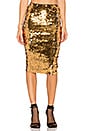 view 1 of 5 FALDA LENTEJUELAS RITA in Gold