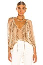 view 1 of 4 Python Blouse in Beige Combo