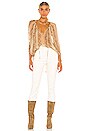 view 4 of 4 Python Blouse in Beige Combo