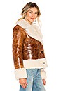 view 2 of 4 BLOUSON in Brown & Ivory