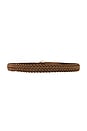 view 2 of 3 Lg Lucie Belt in Aged Cognac Suede