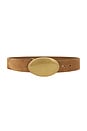 view 1 of 3 CEINTURE in Aged Cognac Suede
