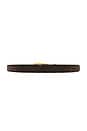 view 2 of 3 Elongated Buckle Belt in Cark Carob