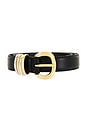 view 3 of 3 CEINTURE in True Black With Mixed Metal Leather
