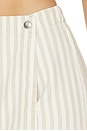 view 6 of 6 Mini Skort in Khaki Sand Stripe