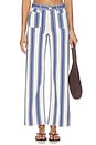 view 1 of 6 PIERNA ANCHA EMMY in Waterfall Stripe