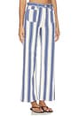 view 2 of 6 PIERNA ANCHA EMMY in Waterfall Stripe