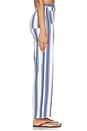 view 3 of 6 PIERNA ANCHA EMMY in Waterfall Stripe