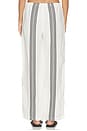 view 4 of 6 Linen Pull On Pants in Bold Placement Stripe & Jet Black